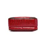 Round pattern bright leather handbag - Image 8