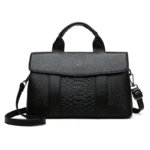 Snakeskin Decor Luxury Commuter Bag