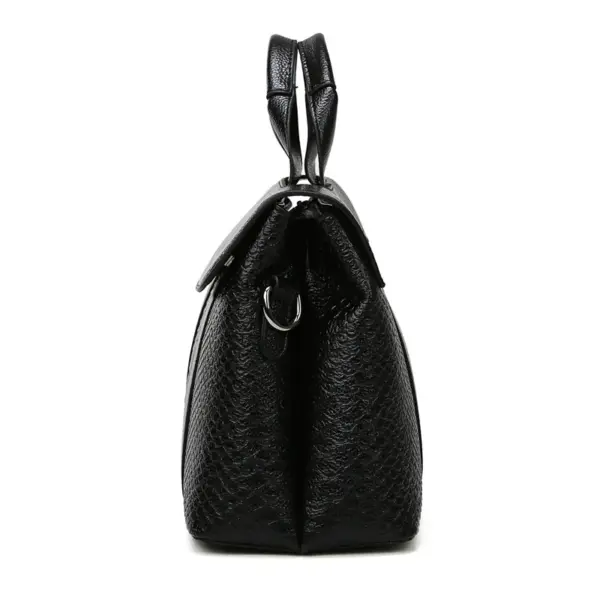 Snakeskin Decor Luxury Commuter Bag - Image 8