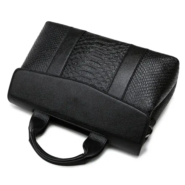 Snakeskin Decor Luxury Commuter Bag - Image 10