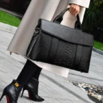 Snakeskin Decor Luxury Commuter Bag - Image 3