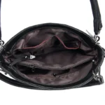 Splicing design soft leather shoulder tote bag - Image 2