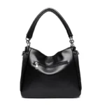 Splicing design soft leather shoulder tote bag - Image 7