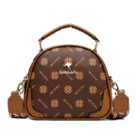 Stylish elegant round pattern women handbag