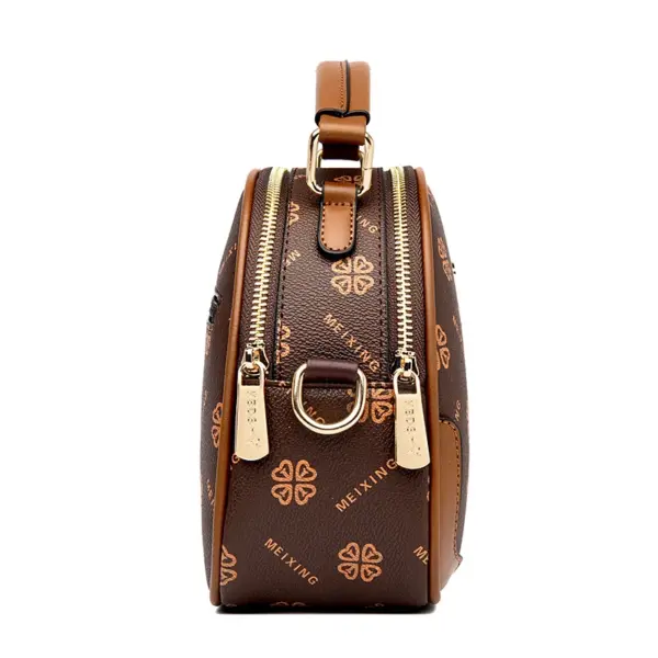 Stylish elegant round pattern women handbag - Image 9