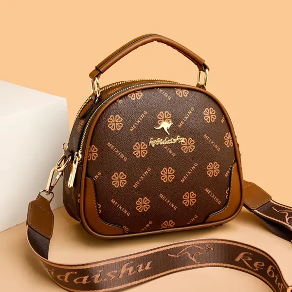 Stylish elegant round pattern women handbag - Image 11