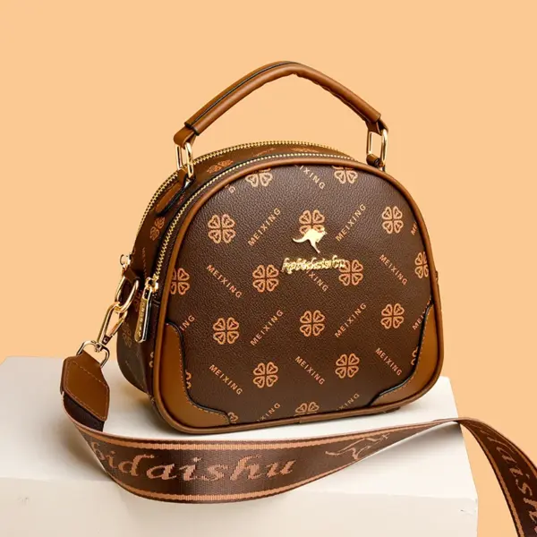 Stylish elegant round pattern women handbag - Image 13