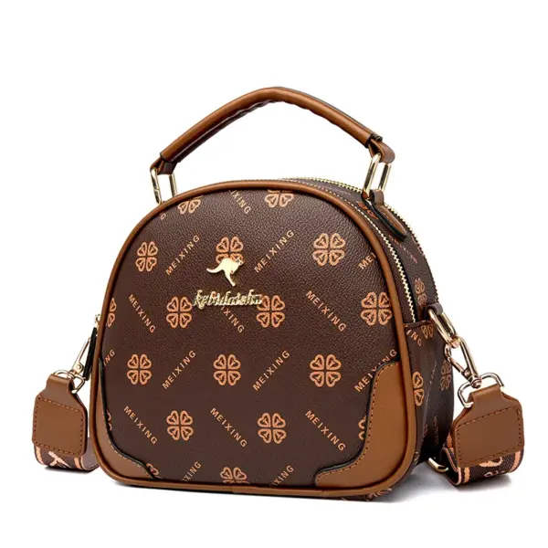 Stylish elegant round pattern women handbag - Image 3
