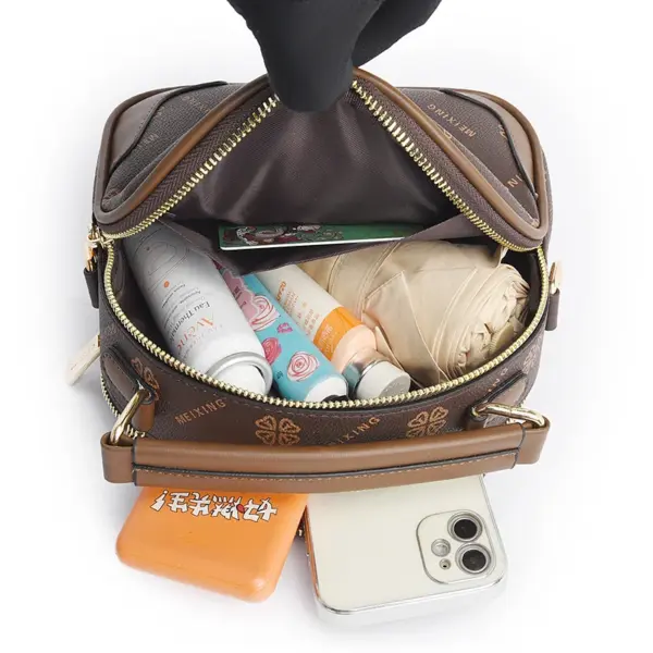 Stylish elegant round pattern women handbag - Image 15