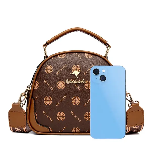 Stylish elegant round pattern women handbag - Image 2