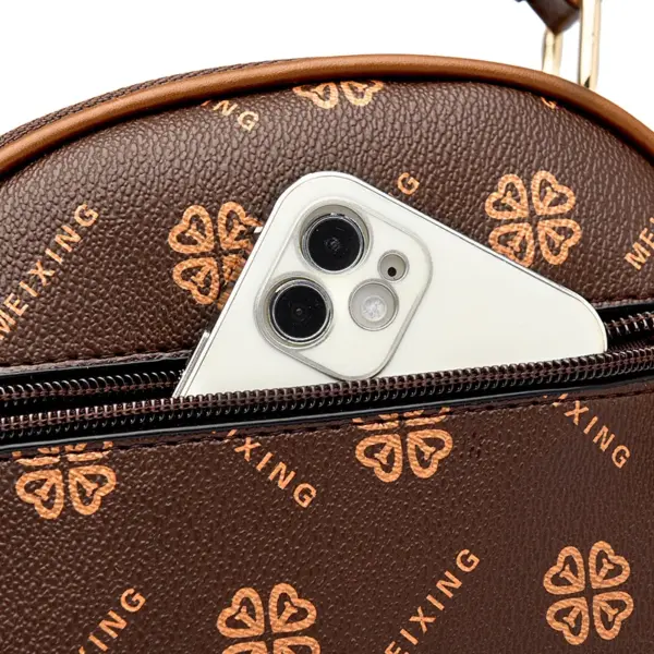Stylish elegant round pattern women handbag - Image 8
