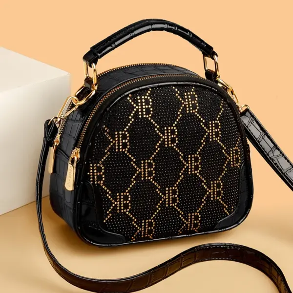 Stylish round pattern women handbag - Image 7