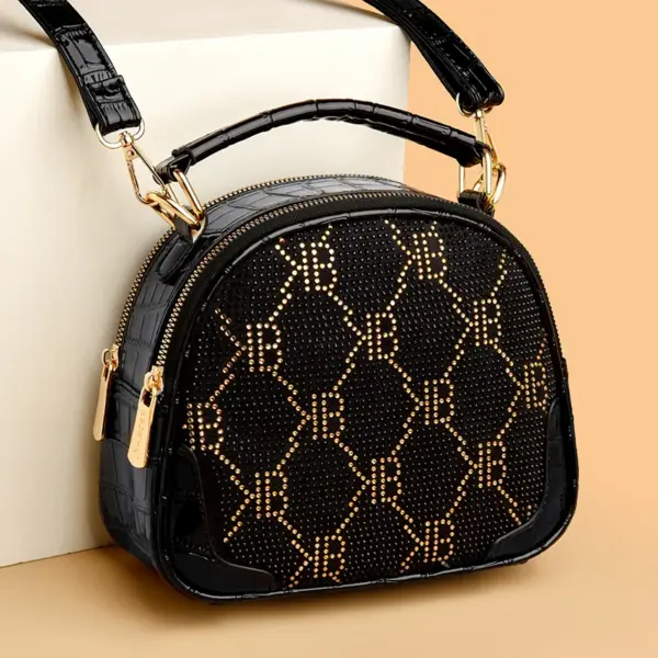 Stylish round pattern women handbag - Image 8
