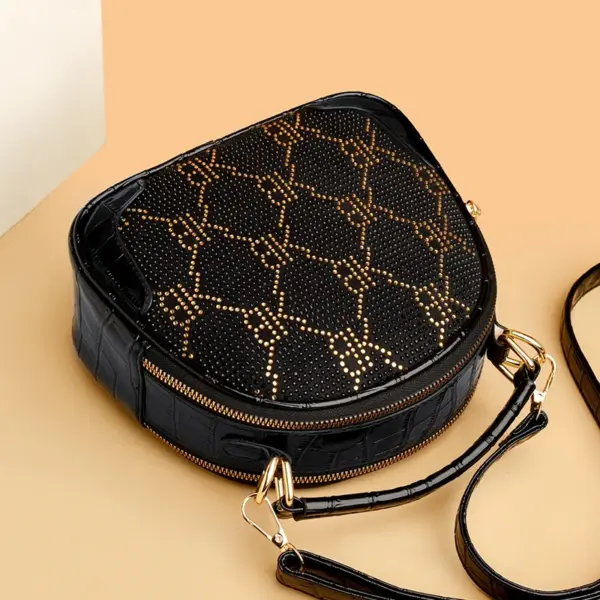 Stylish round pattern women handbag - Image 9