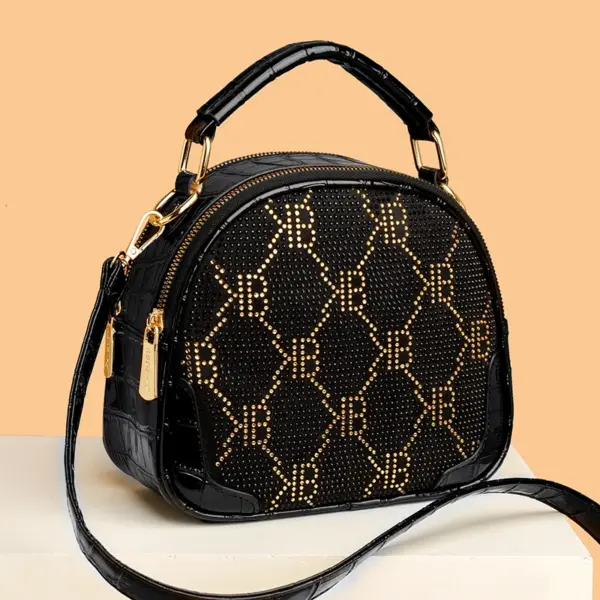 Stylish round pattern women handbag - Image 10