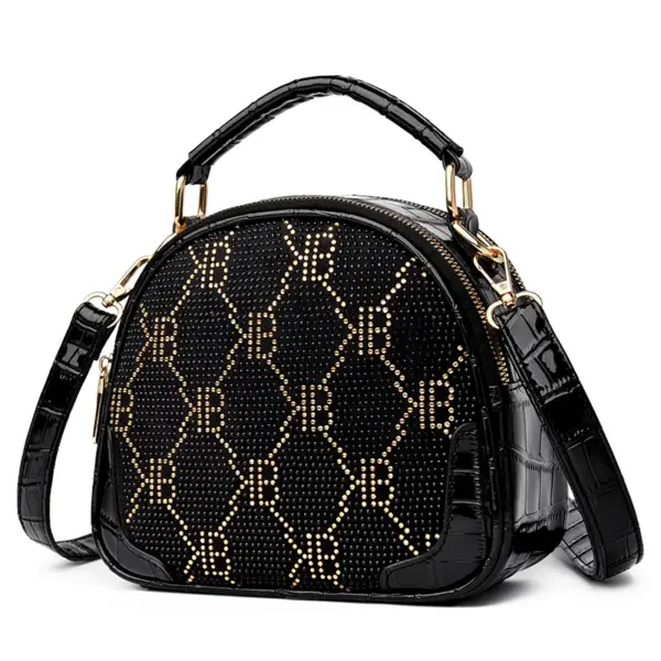 Stylish round pattern women handbag - Image 2