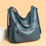 Triple usage vintage soft leather handbag - Image 11