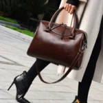 Vintage Luxury Zipper Commuter Bag - Image 12