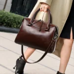 Vintage Luxury Zipper Commuter Bag - Image 15