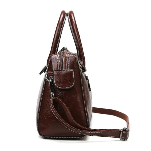 Vintage Luxury Zipper Commuter Bag - Image 2