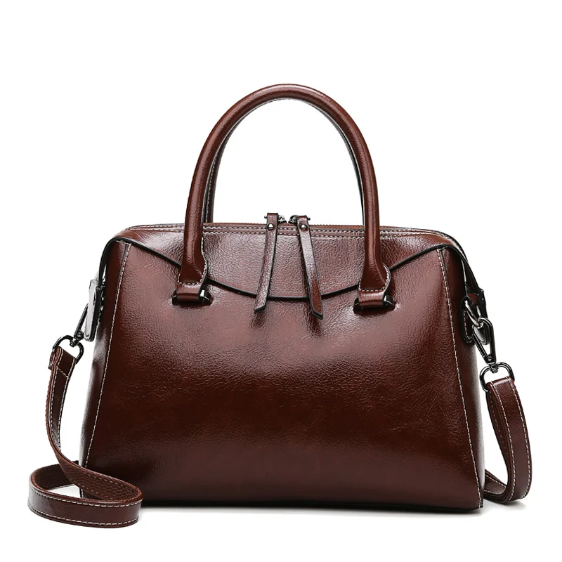 Vintage Luxury Zipper Commuter Bag