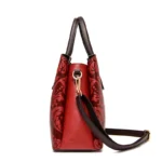 Vintage flower embossed luxury tote bag - Image 2