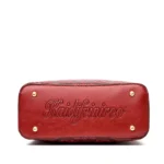 Vintage flower embossed luxury tote bag - Image 3