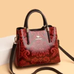 Vintage flower embossed luxury tote bag - Image 8