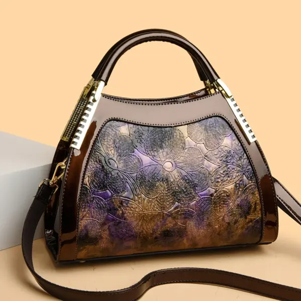 Vintage luxury round designer handbag - Image 11