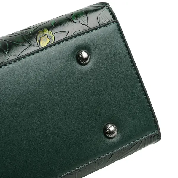 Vintage print design large capacity women handbag - Image 11