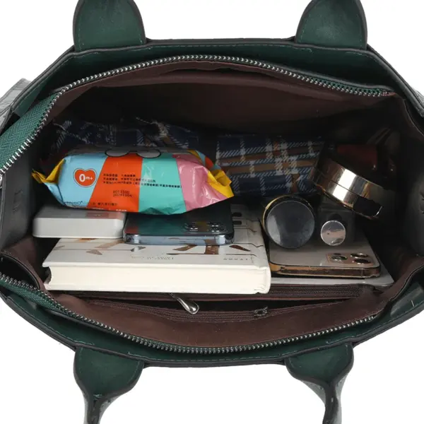 Vintage print design large capacity women handbag - Image 13