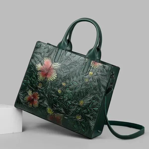 Vintage print design large capacity women handbag - Image 20