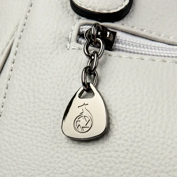 Women soft vegan leather shoulder tote bag - Image 11