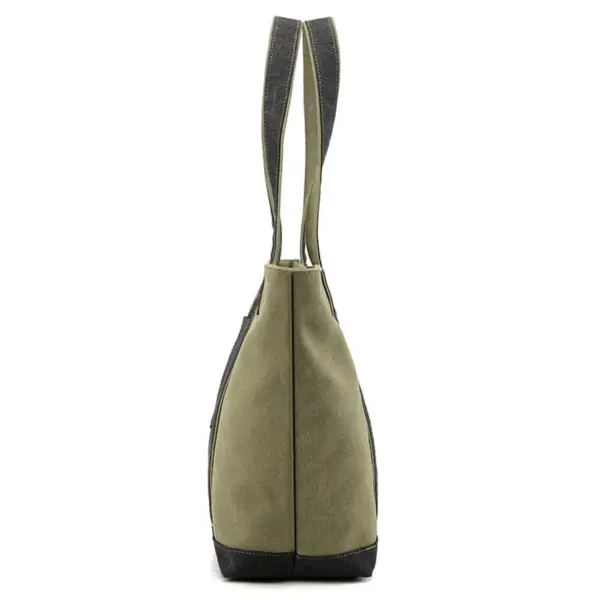 Canvas large capacity vintage shoulder tote bag - Image 6