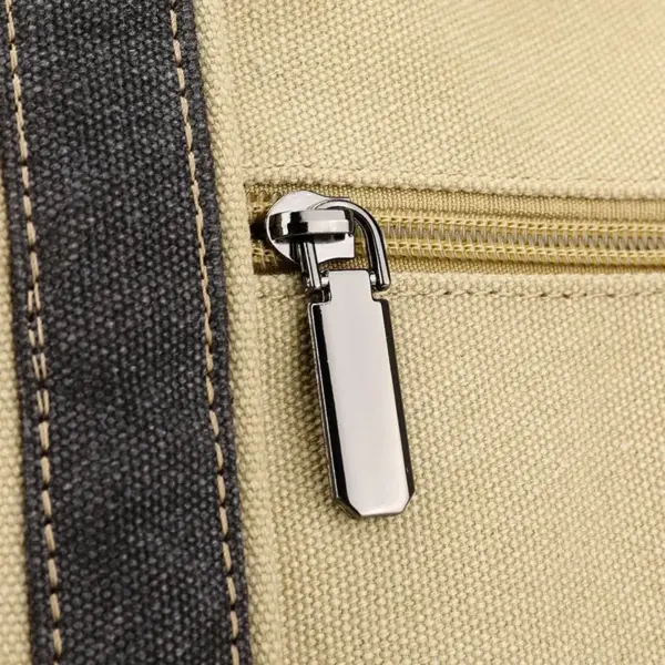 Canvas large capacity vintage shoulder tote bag - Image 3