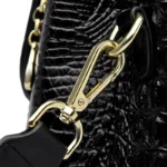 Croc embossed satchel designer handbag - Image 6