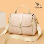 Croc embossed satchel designer handbag - Image 13