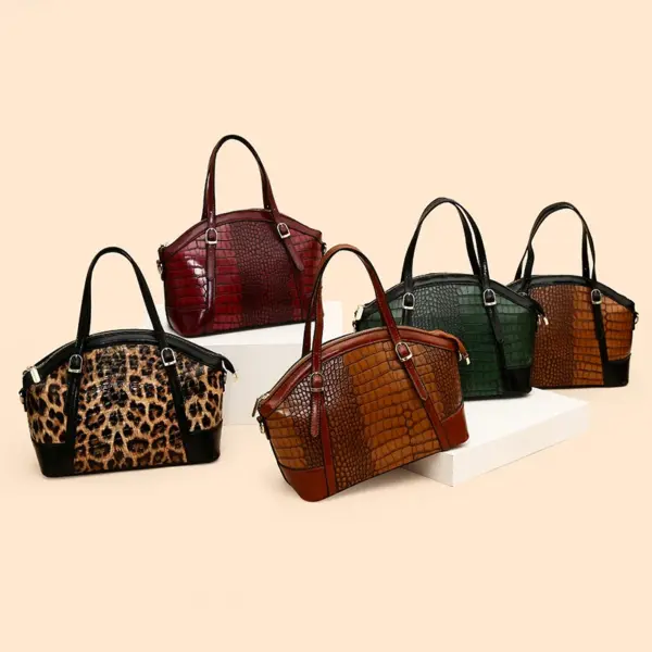 Croc embossed vintage shell designer bag - Image 2