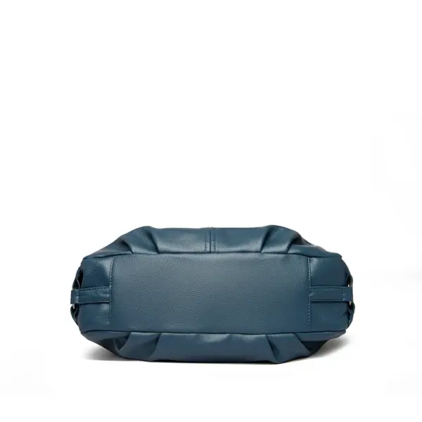 Elegant large capacity soft leather shoulder tote bag - Image 8