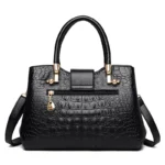 Elegant luxury croc embossed pattern women tote bag - Image 4