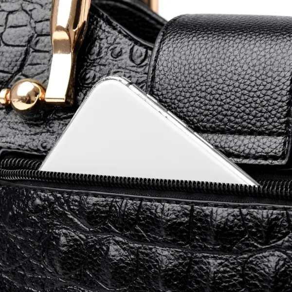 Elegant luxury croc embossed pattern women tote bag - Image 8