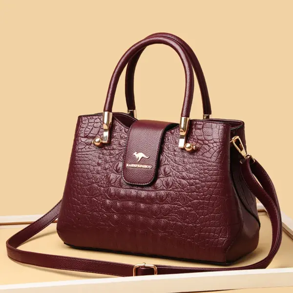 Elegant luxury croc embossed pattern women tote bag - Image 11