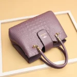 Elegant luxury croc embossed pattern women tote bag - Image 12