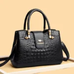 Elegant luxury croc embossed pattern women tote bag - Image 13