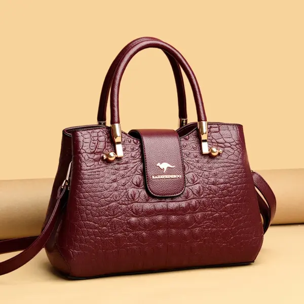 Elegant luxury croc embossed pattern women tote bag - Image 14