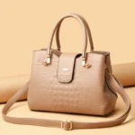Elegant luxury croc embossed pattern women tote bag - Image 15