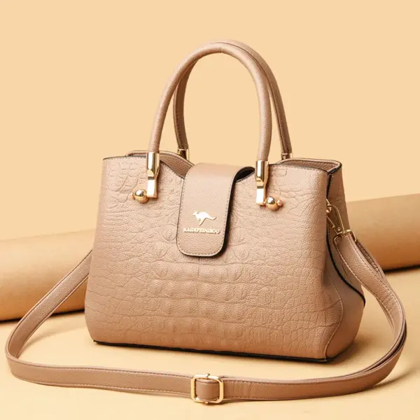 Elegant luxury croc embossed pattern women tote bag - Image 15