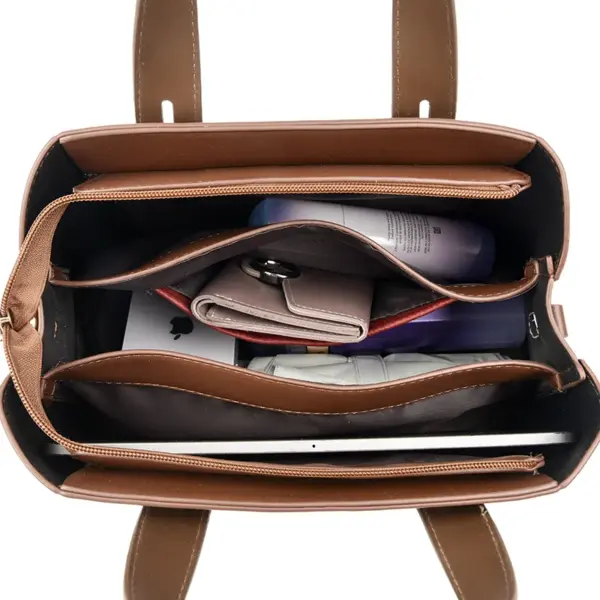 Elegant design vegan leather women tote bag - Image 3