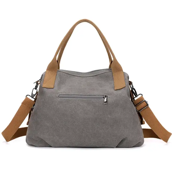 Large capacity canvas shoulder tote bag - Image 7