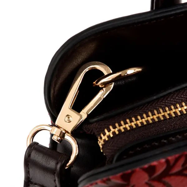 Large capacity flower embossed elegant tote bag - Image 10